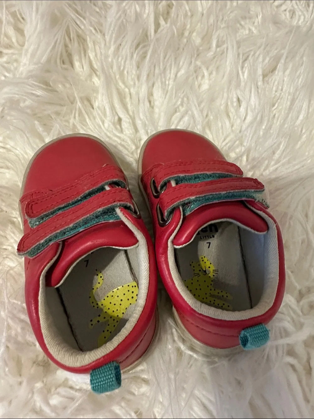 Ten Little Toddler Red Double-Strap Shoes